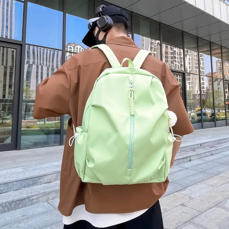 Tong Tong Rabbit Nylon Backpack Large Size Unisex Multicolor-13