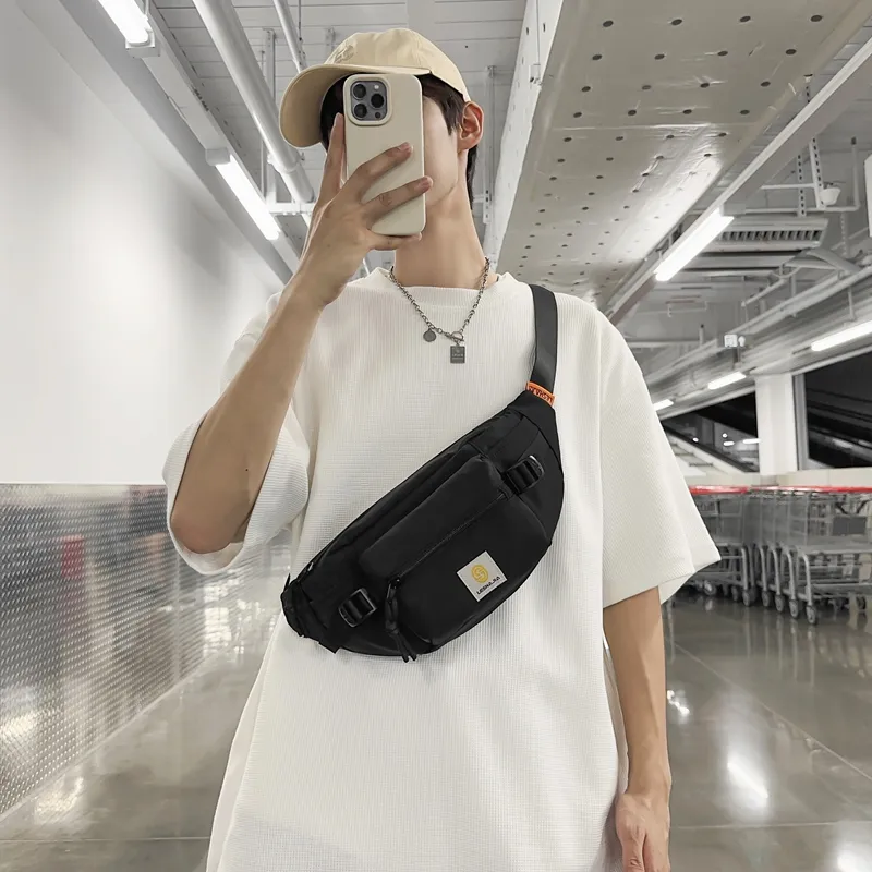 OUZIHUANG Nylon Sling Bag Unisex Multicolor-15