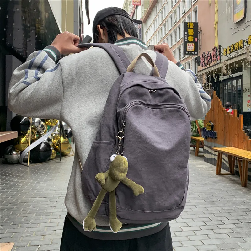 Deli Bear Canvas Backpack Regular Unisex Yellow/Ecru/Black/Dark Gray-19