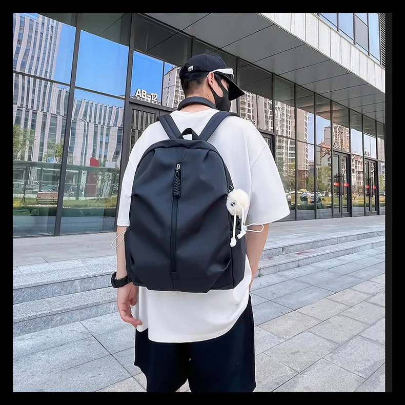 Tong Tong Rabbit Nylon Backpack Large Size Unisex Multicolor-2