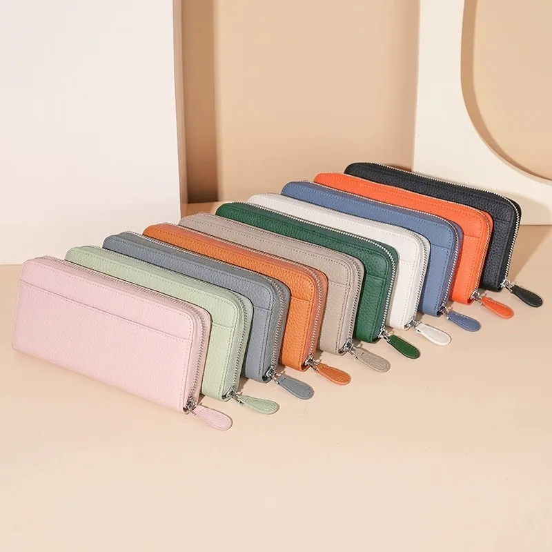OUZIHUANG Top Grain Cow Leather Card Holder Unisex-1