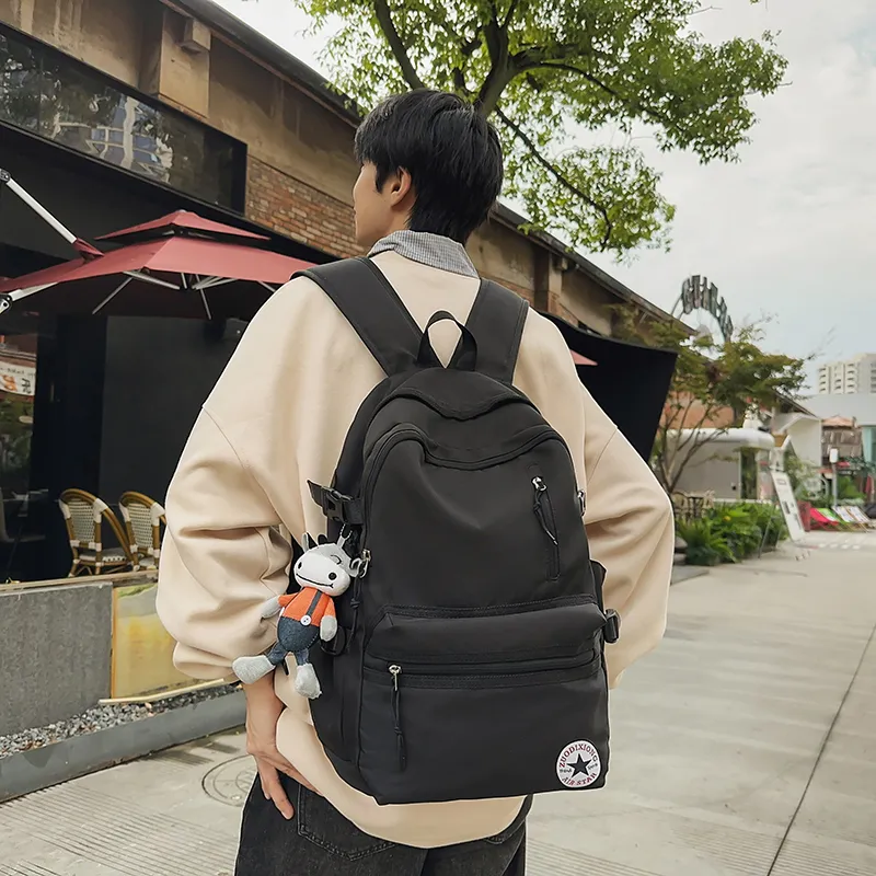 OUZIHUANG Nylon Backpack Unisex Multicolor-2
