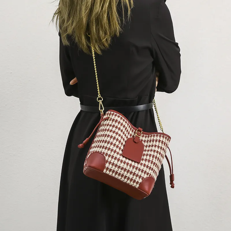 OUZIHUANG Artificial Leather Crossbody One Shoulder Handbag Women's Red-6