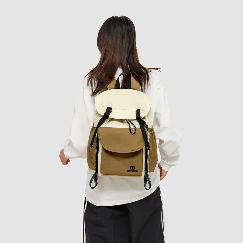 OUZIHUANG Oxford Backpack Regular Unisex Purple/Khaki/Orange/Black-6