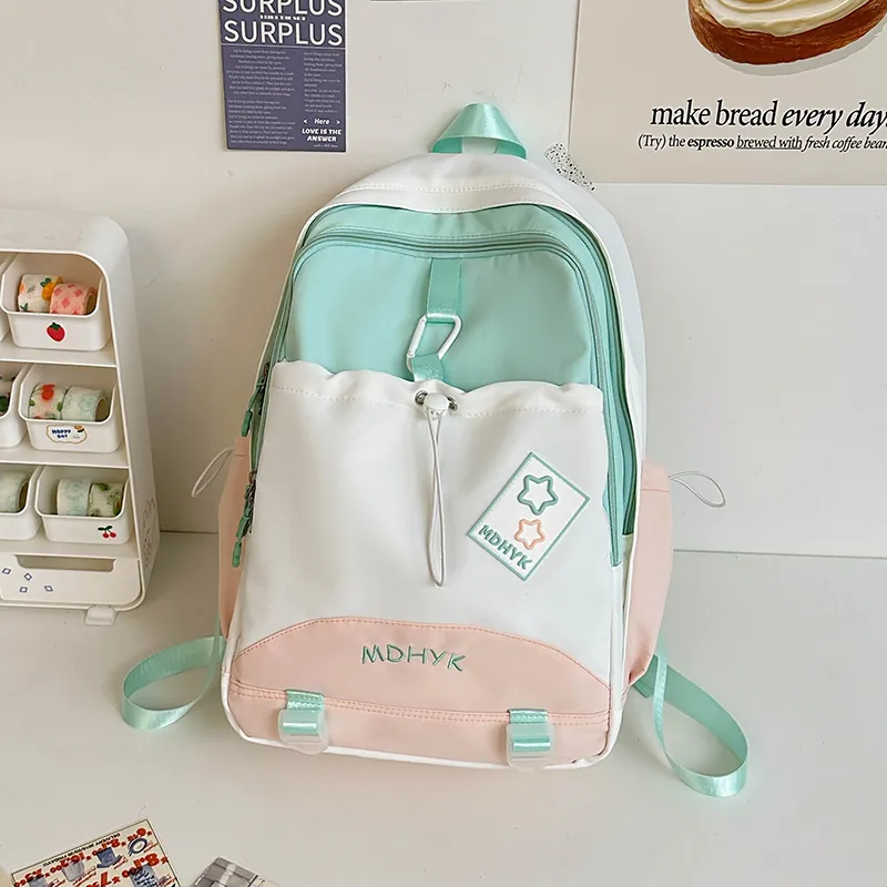 Tong Tong Rabbit Nylon Backpack Unisex Multicolor-2