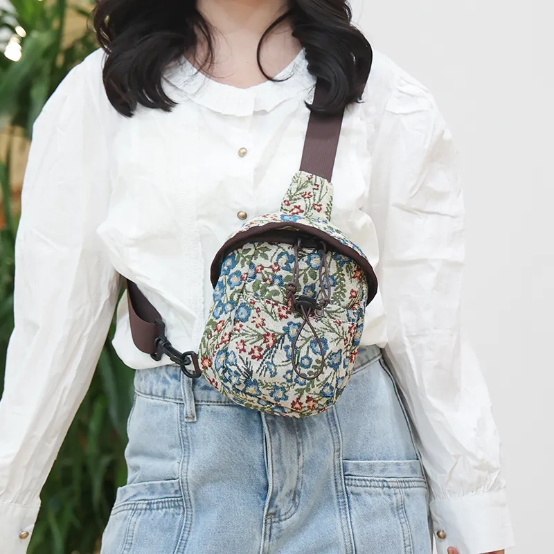 Deli Bear Nylon Shoulder Bag Crossbody Bag Sling Bag Women's Red\Blue-6