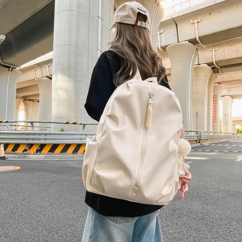 Tong Tong Rabbit Nylon Backpack Large Size Unisex Multicolor-23