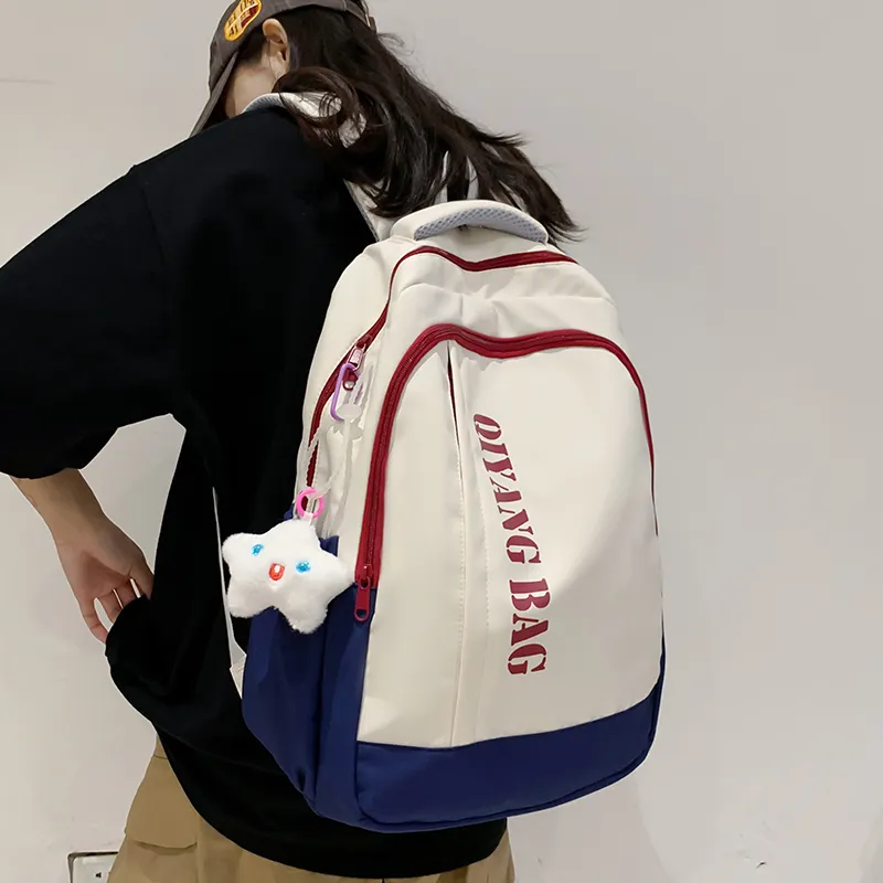 Tong Tong Rabbit Nylon Backpack Large Size Unisex Multicolor-2