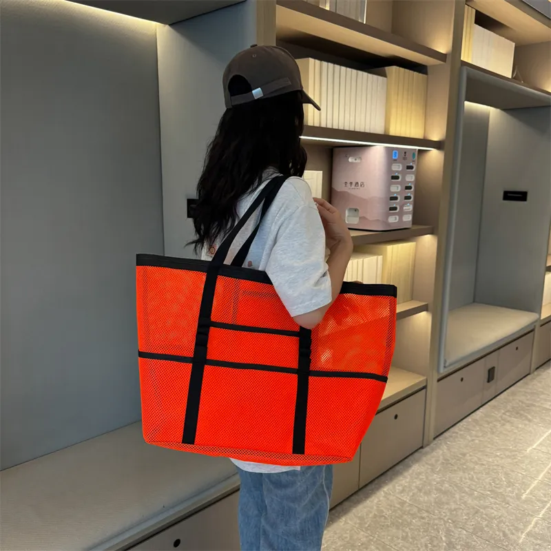 Deli Bear Oxford Shoulder Bag Regular Women's Black/Pink/Orange/Gray/Khaki-13