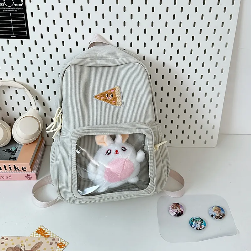 OUZIHUANG Nylon Ita Bag Backpack Women's Multicolor-5