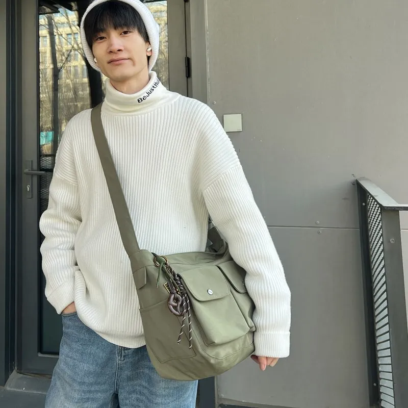 Deli Bear Nylon Shoulder Bag Unisex Multicolor-9