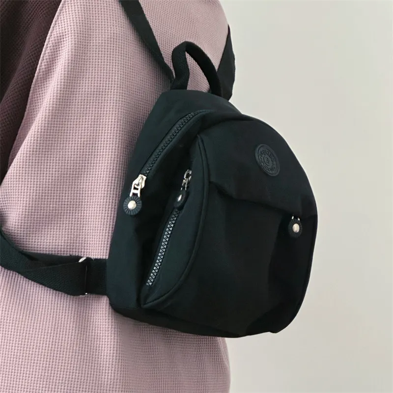 Deli Bear Polyester Backpack Small Size Women's Purple/Black/Pink/Green-8