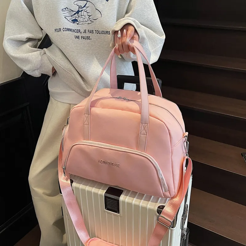 OUZIHUANG Nylon Travel Bag Multicolor-4