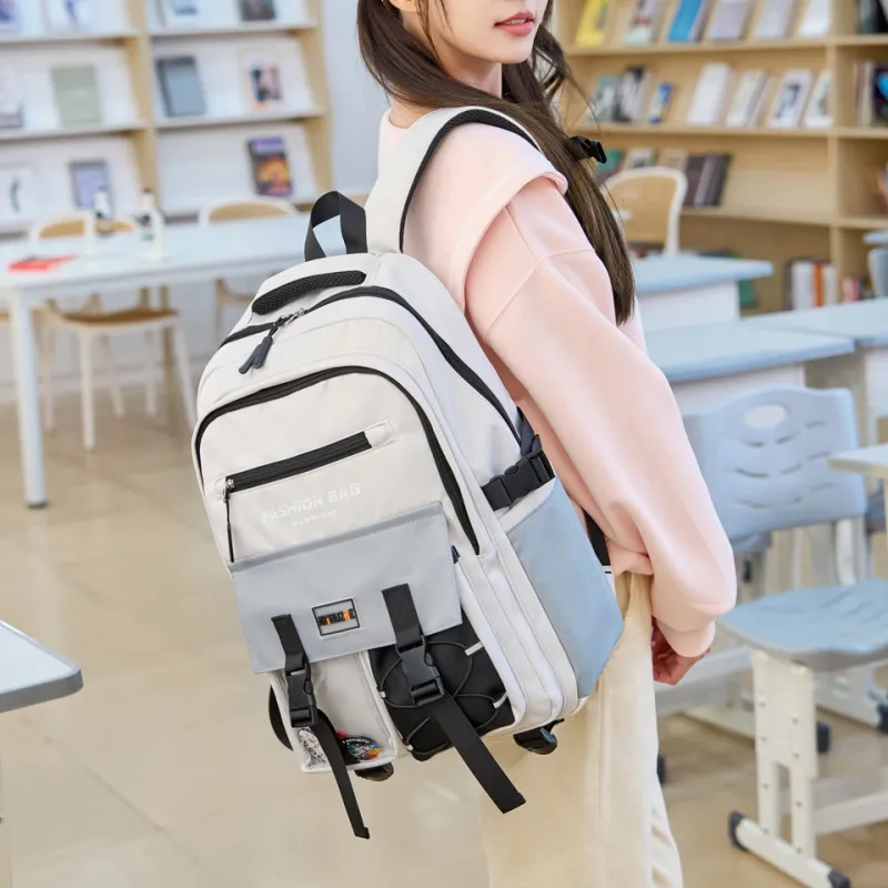 Tong Tong Rabbit Nylon Backpack Unisex Multicolor-1