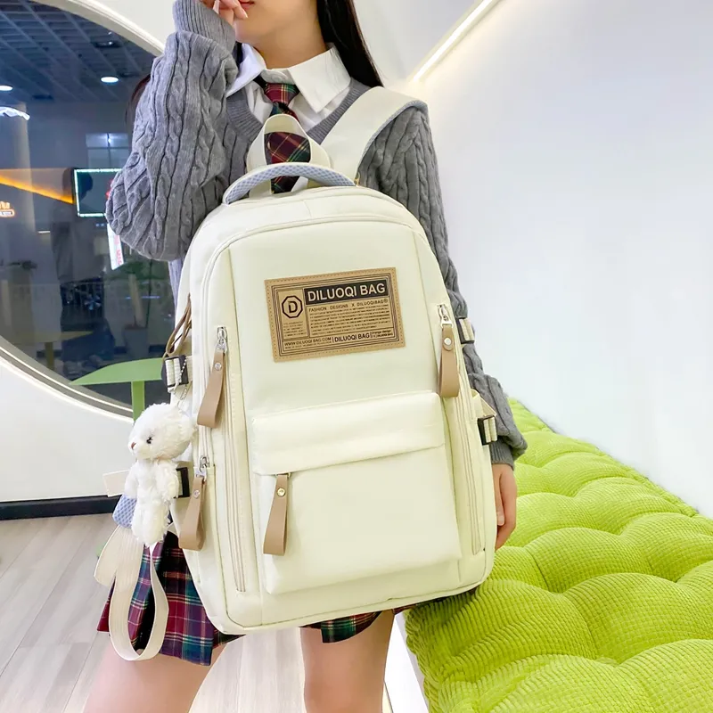 OUZIHUANG Canvas Combo Set Medium Size Women's Multicolor-1