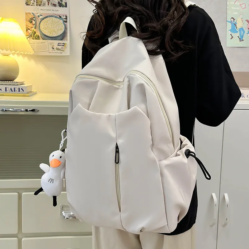 Tong Tong Rabbit Nylon Backpack Large Size Unisex Multicolor-7