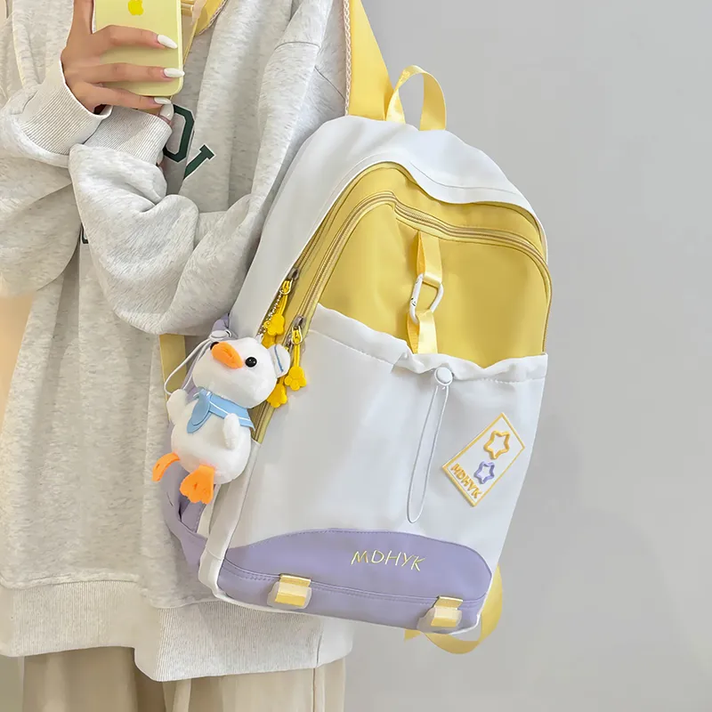Tong Tong Rabbit Nylon Backpack Unisex Multicolor-8