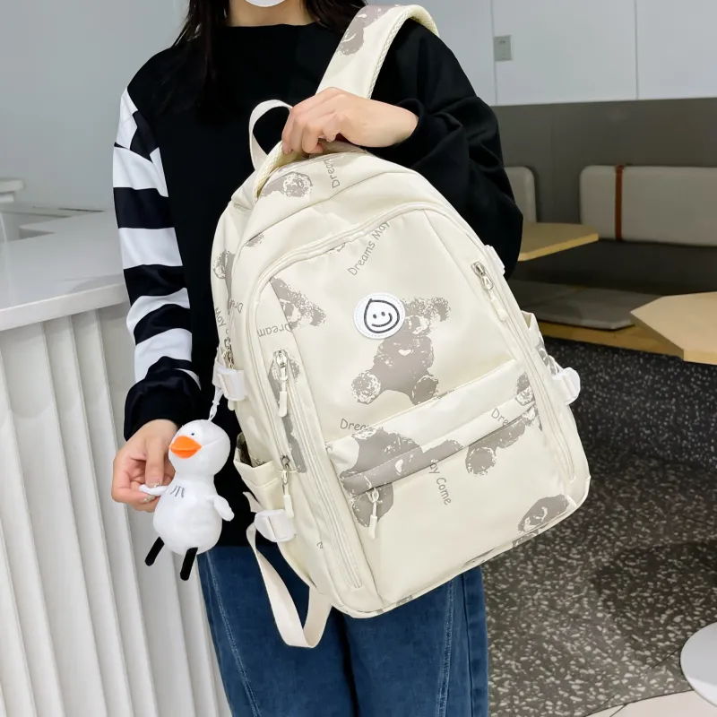 Tong Tong Rabbit Nylon Backpack Women's Multicolor-9