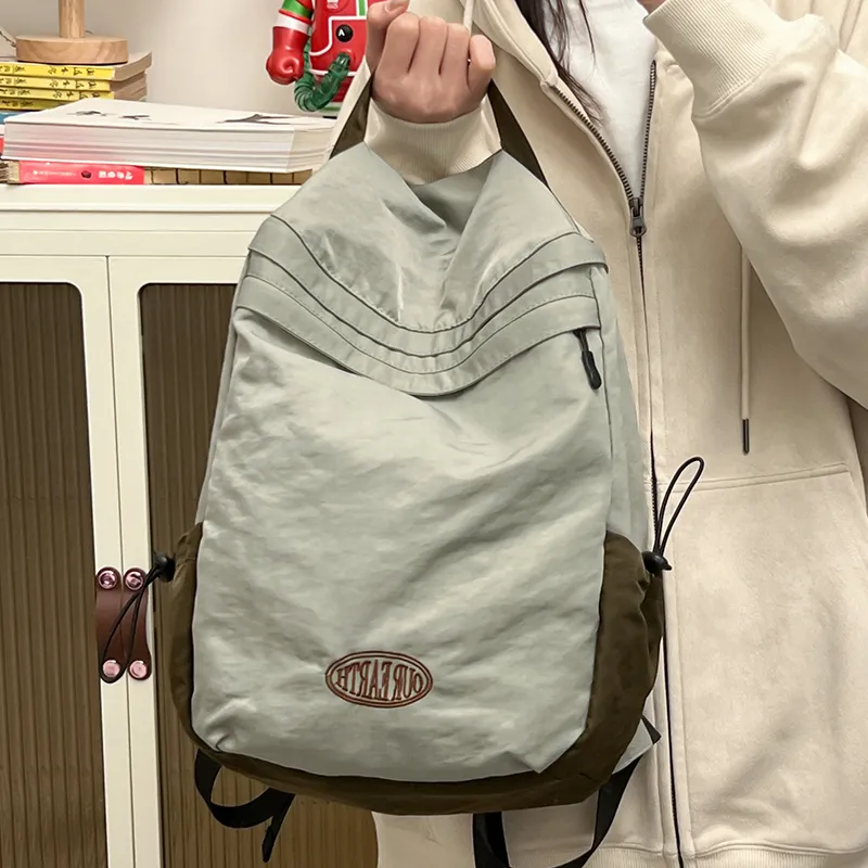 Tong Tong Rabbit Washed Cloth Backpack Unisex Lotus Color/Green-7