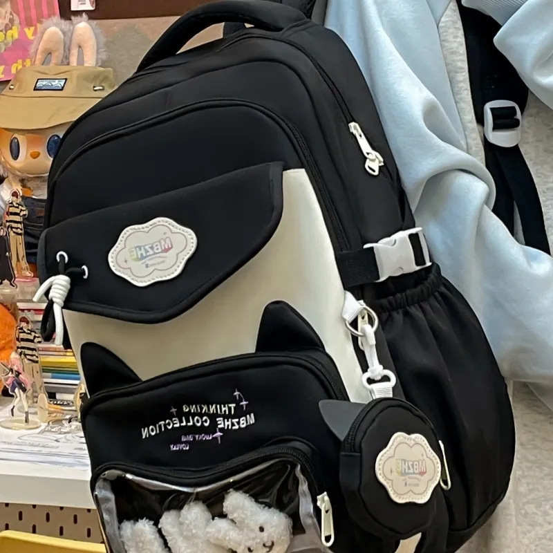 Tong Tong Rabbit Nylon Backpack Unisex Multicolor-8
