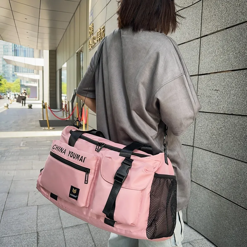 Deli Bear Nylon One Shoulder Travel Bag Unisex Multicolor-7