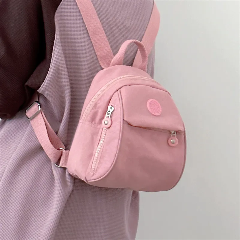 Deli Bear Polyester Backpack Small Size Women's Purple/Black/Pink/Green-17