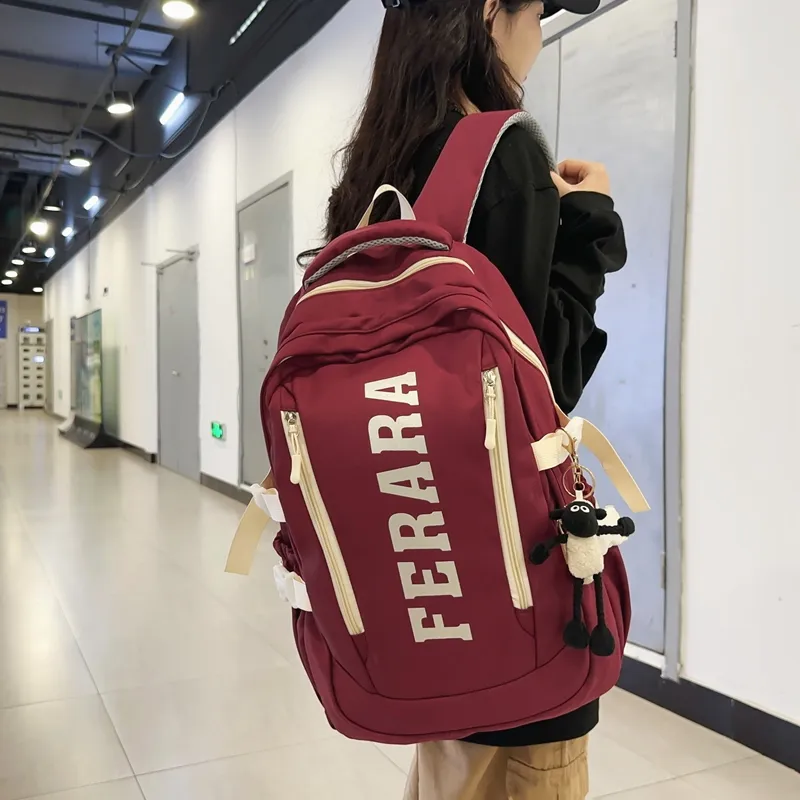 Deli Bear Nylon Backpack Unisex Multicolor-4