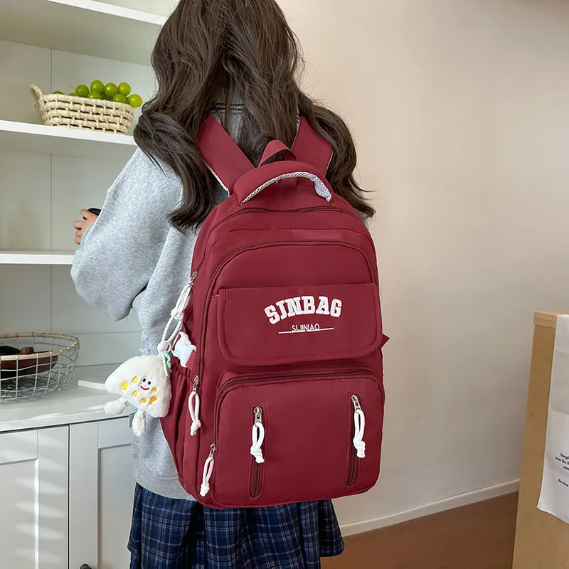OUZIHUANG Nylon Backpack Women's Multicolor-17