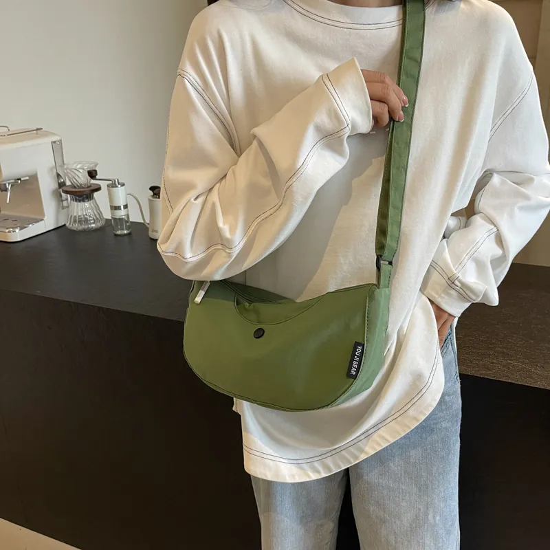 OUZIHUANG Nylon Fabric Crossbody Bag, Shoulder Bag Women's Multicolor-1