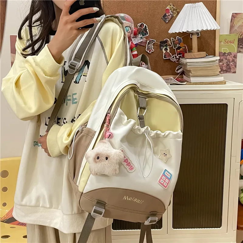 Tong Tong Rabbit Nylon Backpack Regular Women's Multicolor-1