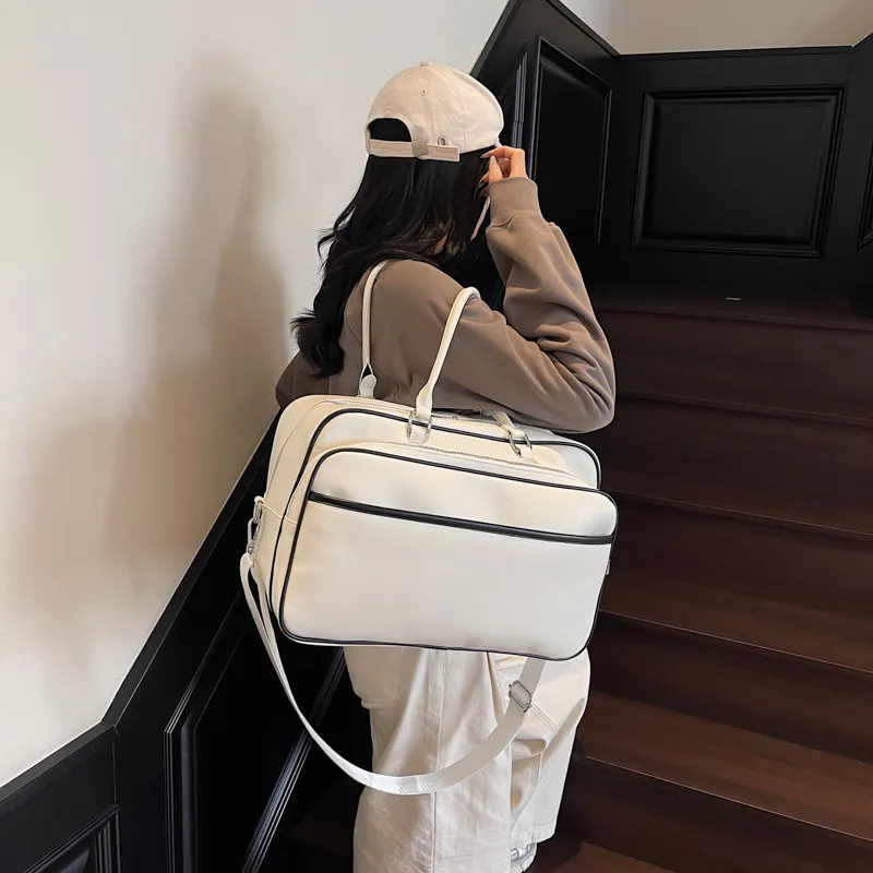 OUZIHUANG PU Travel Bag Women's Multicolor-8