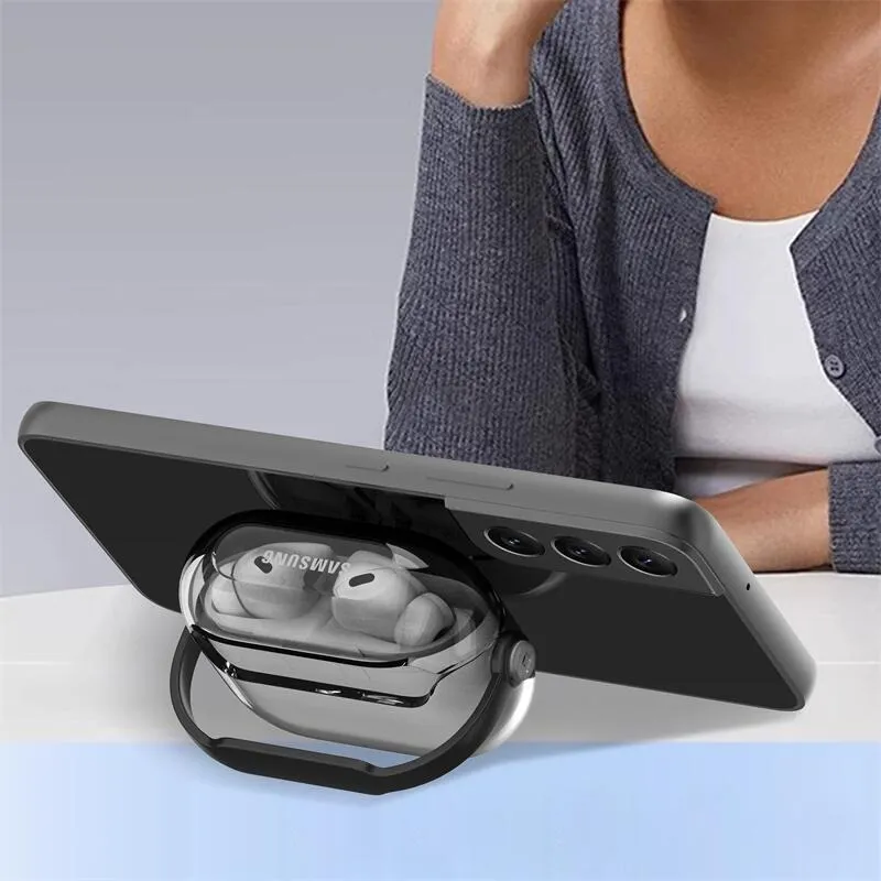 Tong Tong Rabbit Compatible With Samsung Galaxy Buds3 Pro TPU Transparent Lock Headphone Case Headphone Cover-4