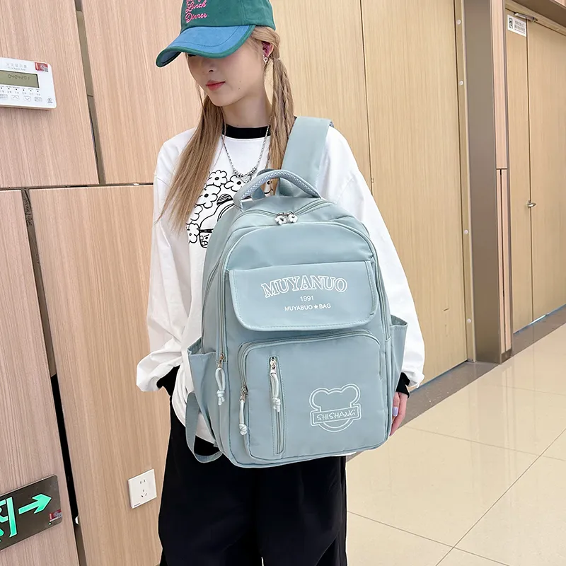 OUZIHUANG Oxford Backpack Regular Unisex Multicolor-14