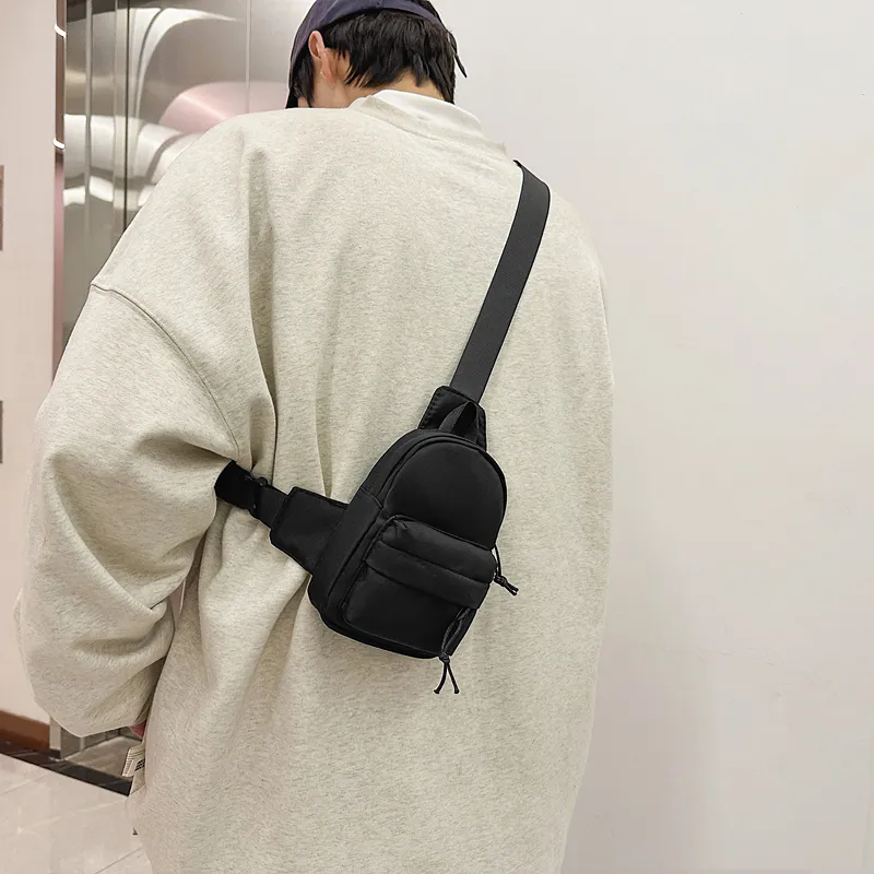 Deli Bear Nylon Sling Bag Unisex Black/White-3