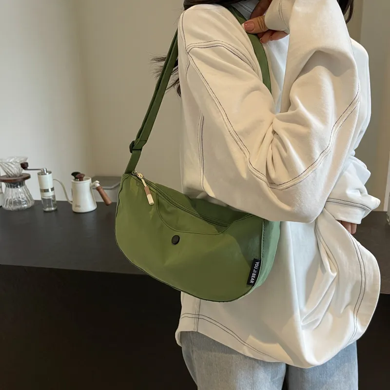 OUZIHUANG Nylon Fabric Crossbody Bag, Shoulder Bag Women's Multicolor-5