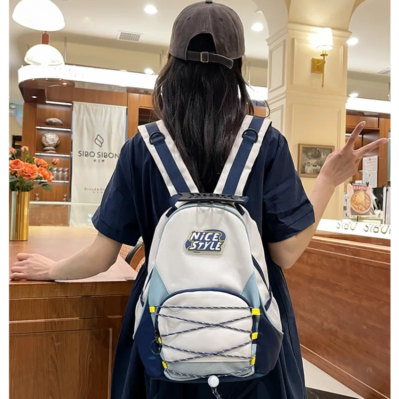 Tong Tong Rabbit Nylon Backpack Regular Unisex Multicolor-4