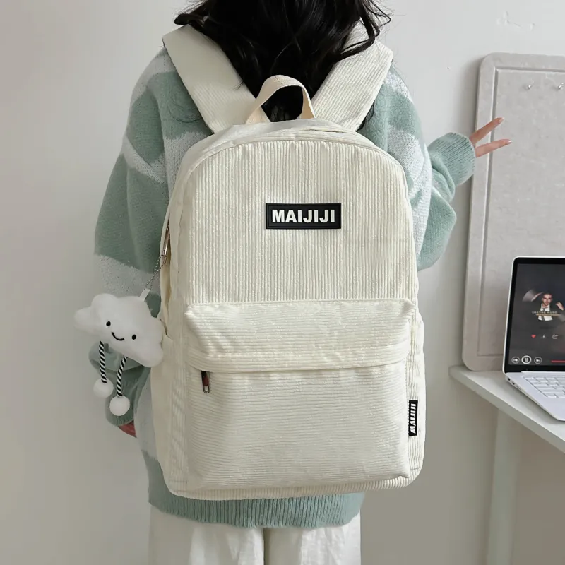Tong Tong Rabbit Nylon Backpack Women's White/Red/Black/Khaki-9