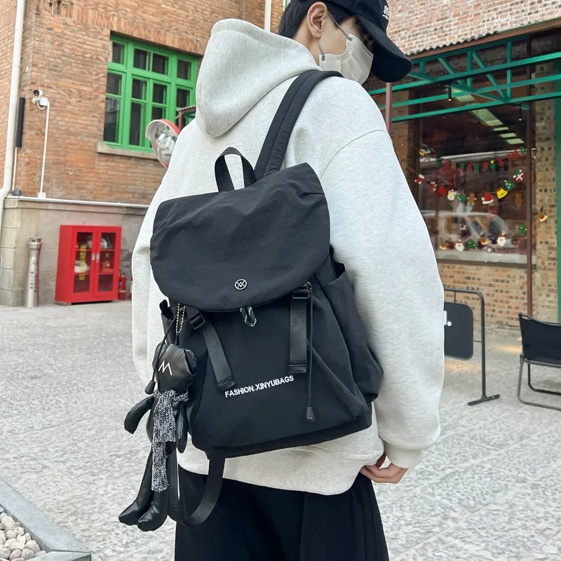 Deli Bear Nylon Fabric Backpack Regular Unisex Multicolor-2