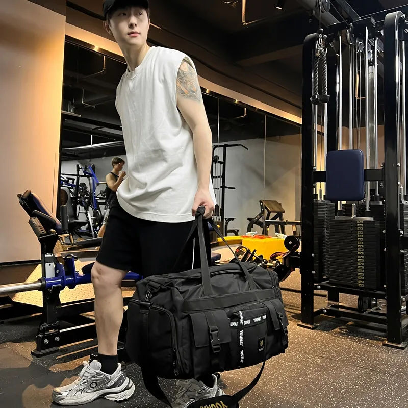 Deli Bear Oxford Gym Bag Large Size Unisex Multicolor-2