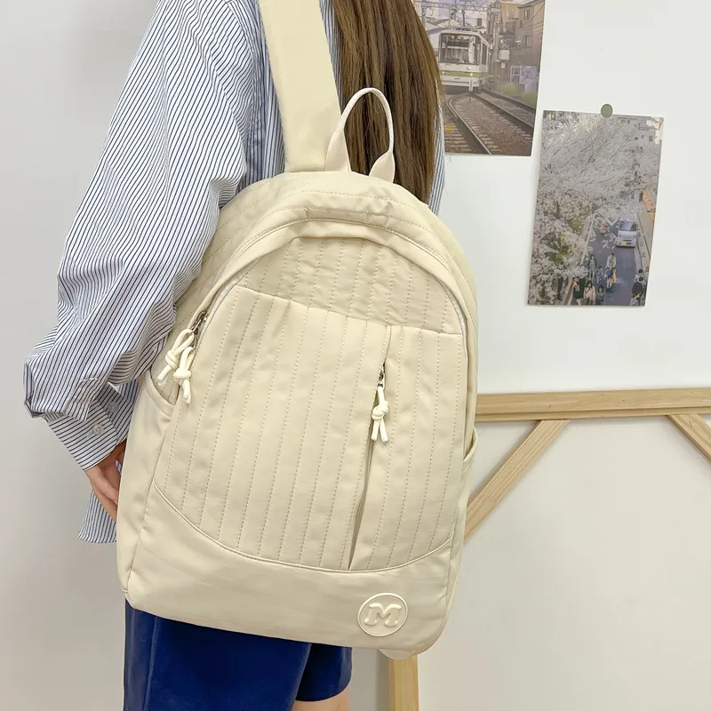 Deli Bear Nylon Fabric Backpack Regular Unisex Multicolor-14
