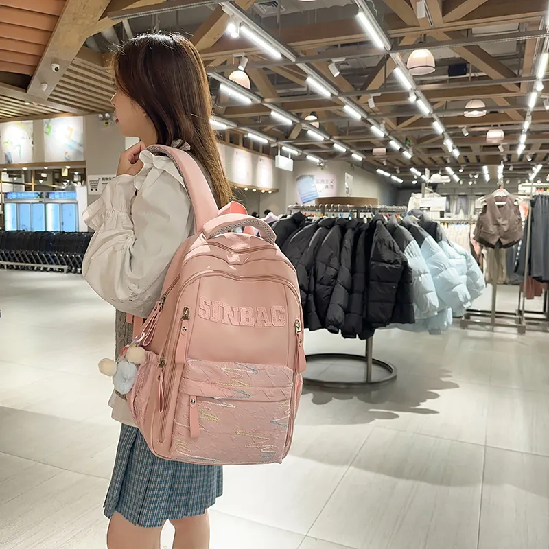 OUZIHUANG Nylon Backpack Unisex Multicolor-8
