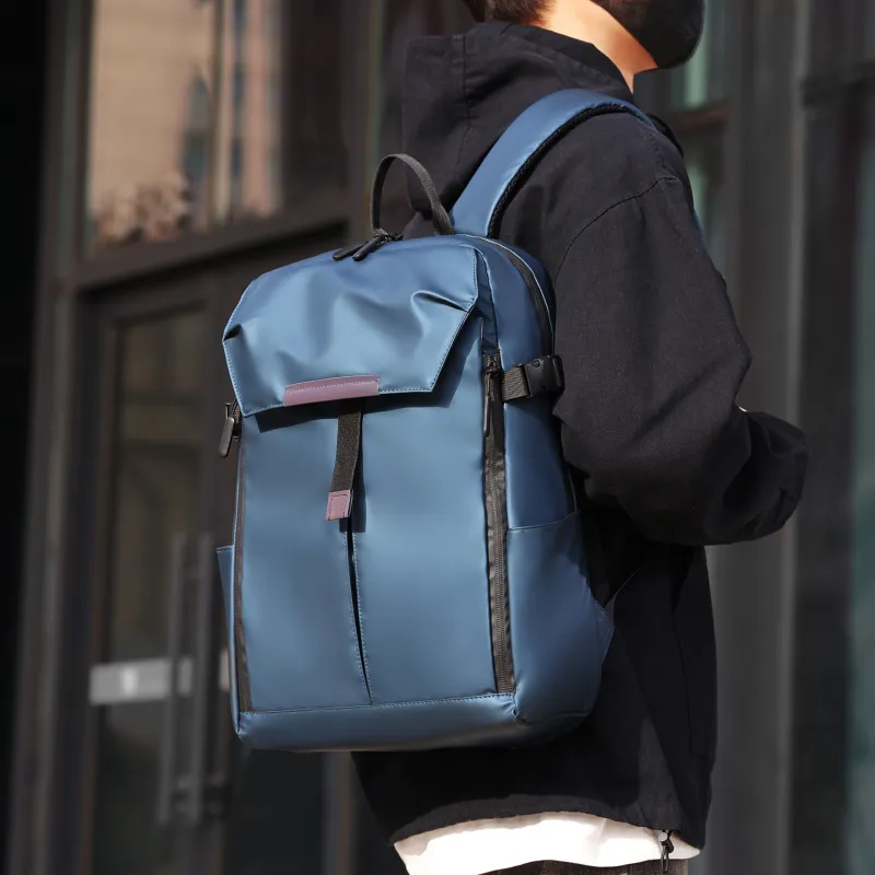 Tong Tong Rabbit Oxford Backpack Men's Black/Blue/Gray-8