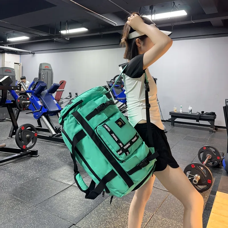 Deli Bear Oxford Gym Bag Large Size Unisex Multicolor-33
