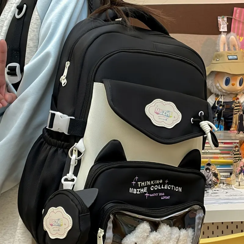 Tong Tong Rabbit Nylon Backpack Unisex Multicolor-9