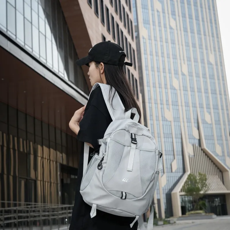 Tong Tong Rabbit Oxford Backpack Unisex Gray/Black-2