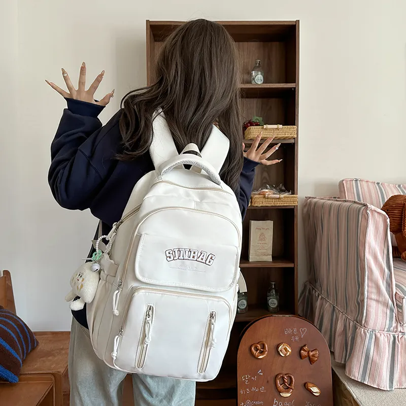 OUZIHUANG Nylon Backpack Women's Multicolor-6