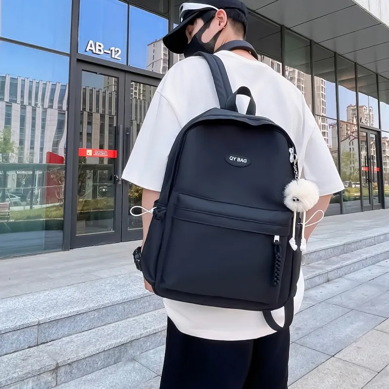 Tong Tong Rabbit Nylon Backpack Large Size Unisex Multicolor-8