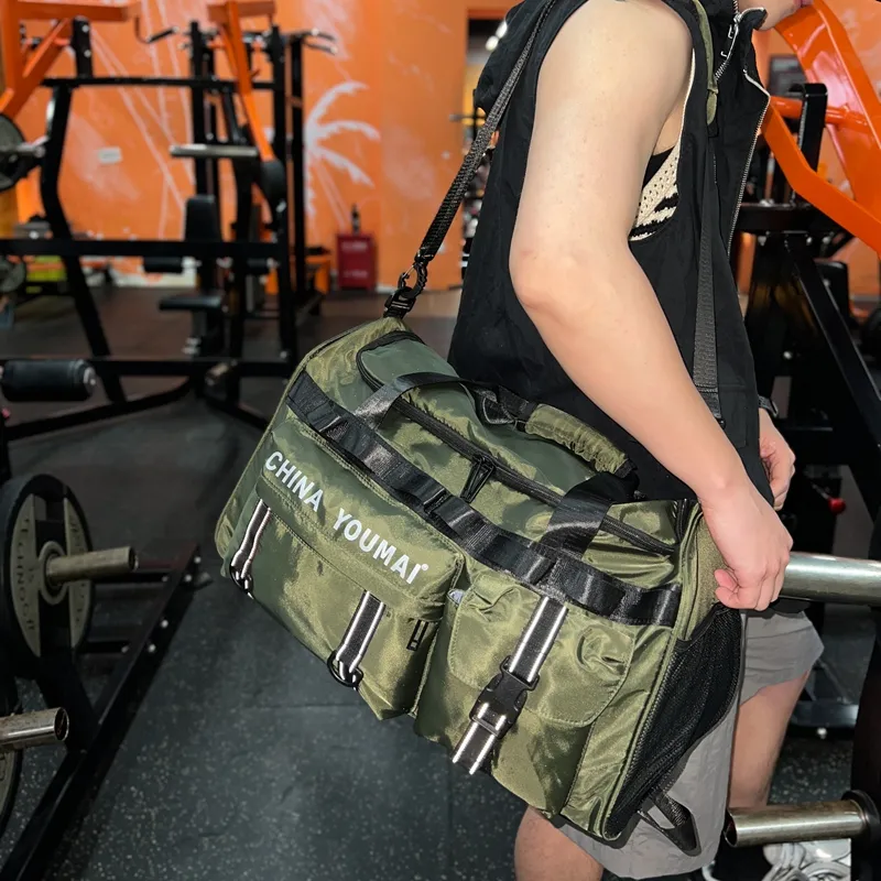 Deli Bear Nylon Gym Bag Unisex Multicolor-27