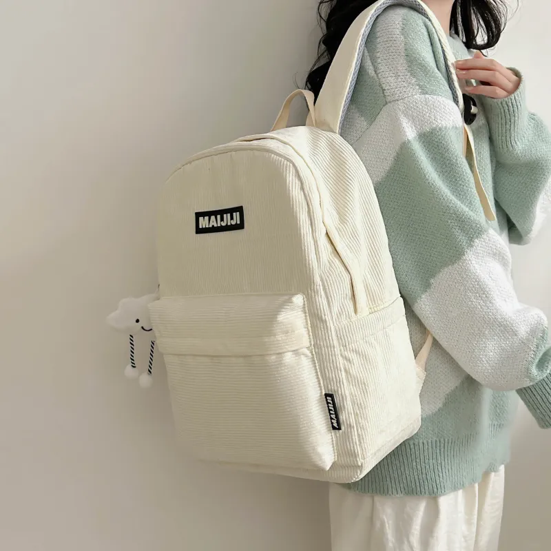 Tong Tong Rabbit Nylon Backpack Women's White/Red/Black/Khaki-7