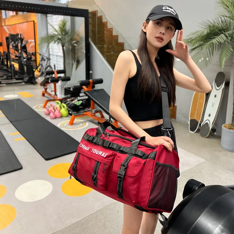 Deli Bear Nylon Gym Bag Unisex Multicolor-19
